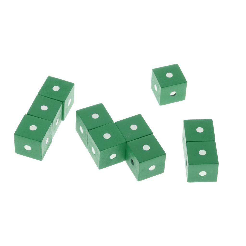 Enakshi Colorful Wooden Cube Blocks - Early Education Teaching Aids for Preschool Children | Montessori Learning Toys | Perfect for Classroom Activities & Pretend Play