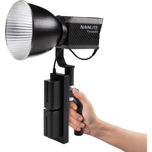 Nanlite Forza 60 Battery Grip - Professional LED Light Power Solution for Photography & Videography - Perfect for Studio, On-Location, and YouTube Content Creation