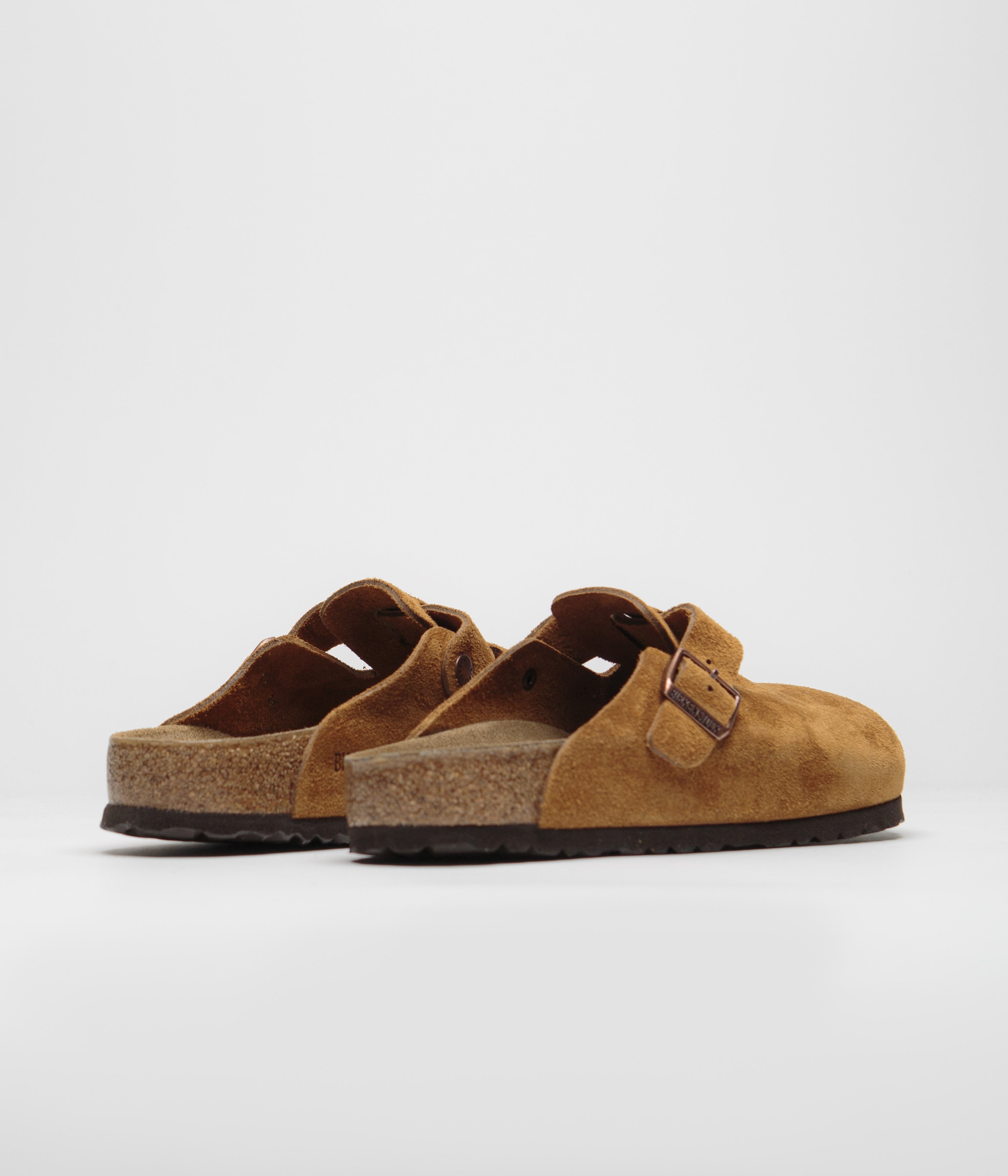 Birkenstock Boston Soft Footbed Clogs for Men & Women - Comfortable Mink Suede Sandals for Home, Office & Casual Wear