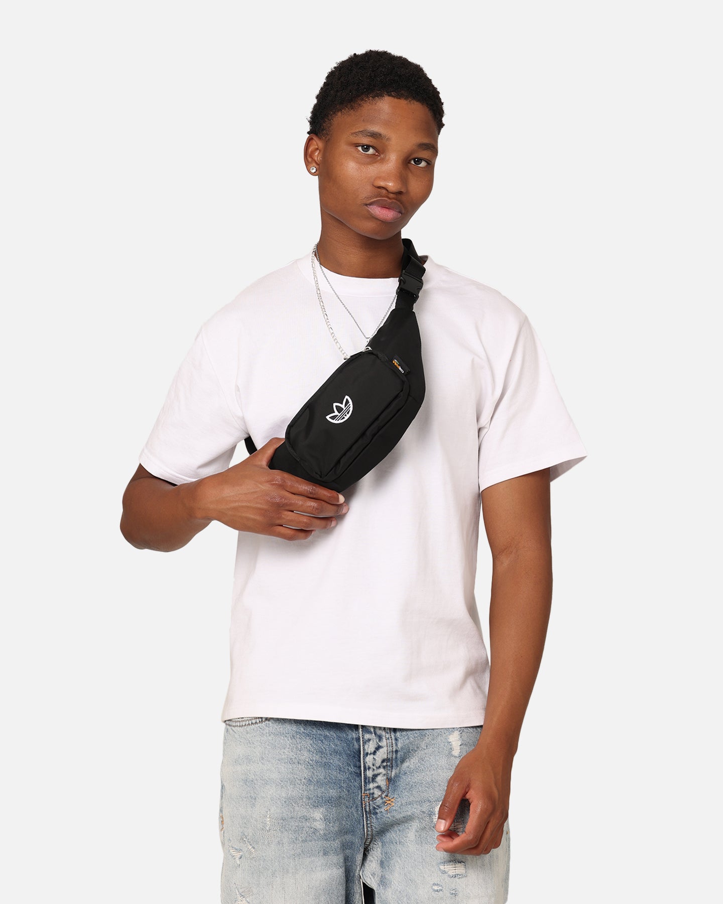 Adidas Premium Essentials Waist Bag - Black Unisex Crossbody Fanny Pack for Running, Travel & Gym (Water-Resistant)