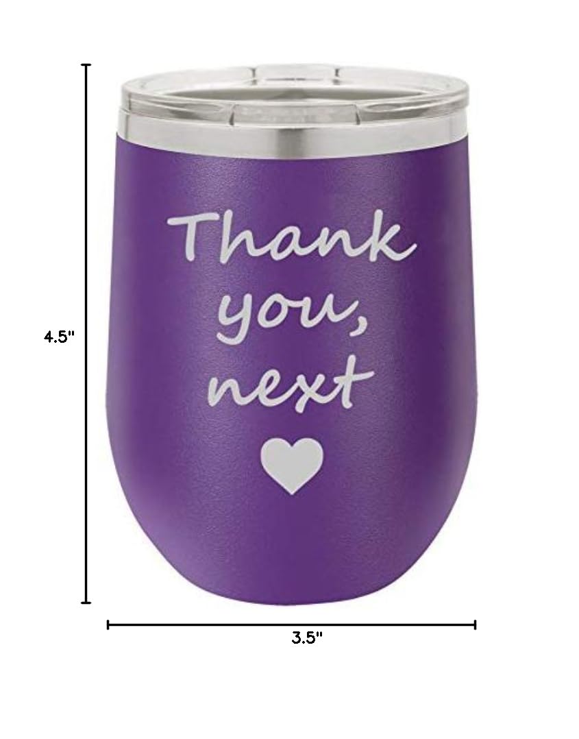 12 oz Double Wall Vacuum Insulated Stainless Steel Wine Tumbler - Stemless Coffee Travel Mug with Lid & Non-Slip Base (Purple) | Perfect for Hot/Cold Drinks, Office Commute, Camping & Outdoor Activities