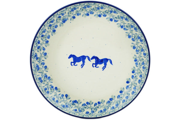 10-Piece Dinner Plate Set with Elegant Horse Gallop Design - Perfect for Dining, Entertaining, and Home Decor