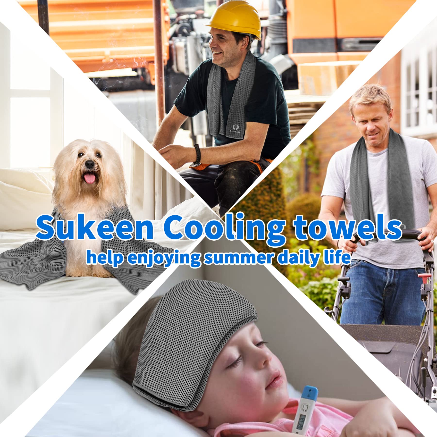 Sukeen 12-Pack Cooling Towels (40
