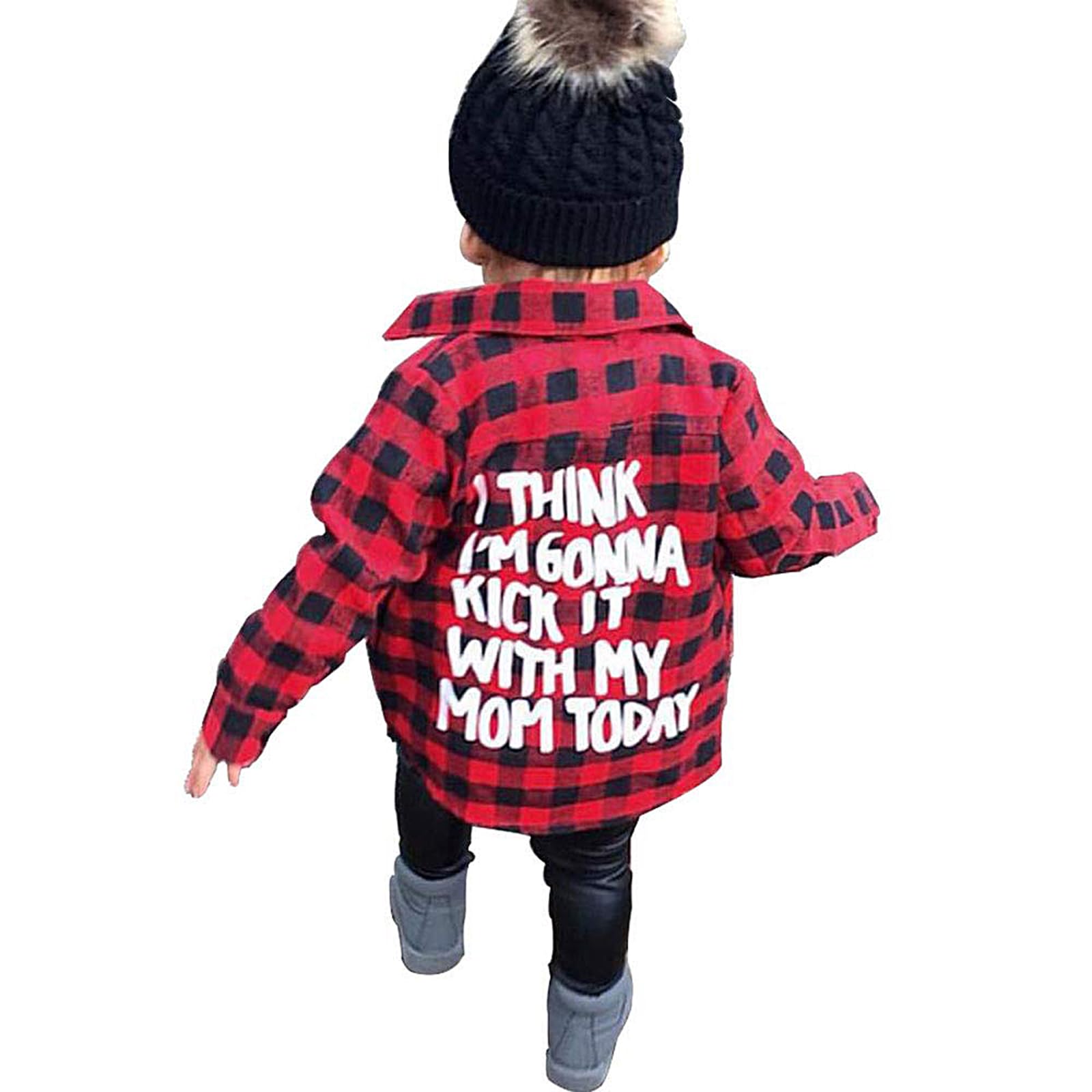Toddler Long Sleeve Plaid Shirt for Boys & Girls - Warm Winter & Spring Top Coat for Kids | Perfect for Playdates, School & Outdoor Activities