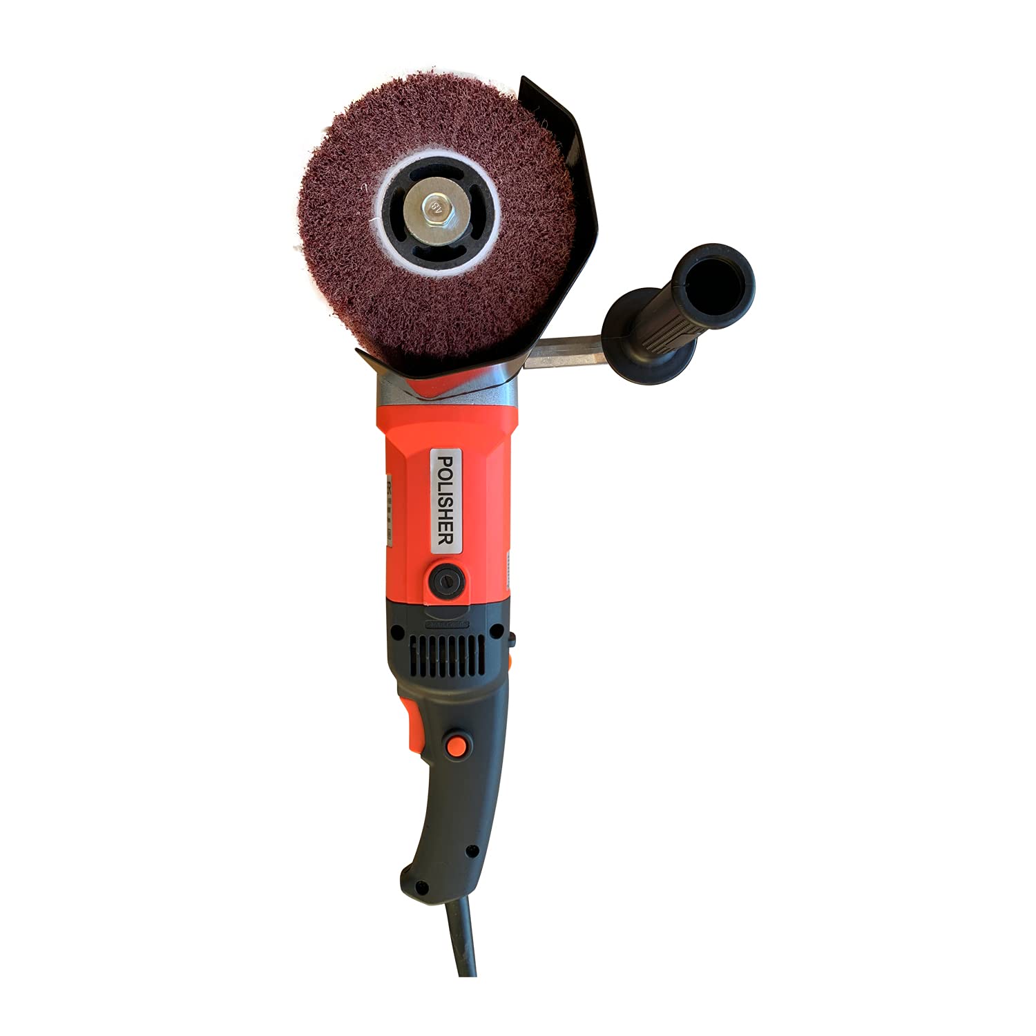 1400W Electric Burnishing Polishing Machine - 110V Wheel Polisher & Sander for Metal, Stainless Steel, Wood & Plastic - Professional Wire Drawing & Surface Finishing Tool with Auxiliary Handle - Perfect for Automotive, Metalworking & DIY Home Projects