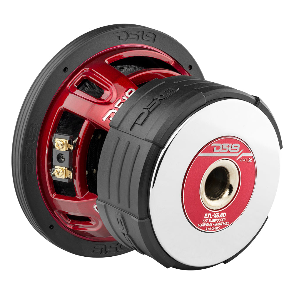 EXL X 6.5 Inch Car Subwoofer 400 Watts RMS Power DVC 4 Ohm - Premium Bass for Car Audio Systems & Home Theater Setup
