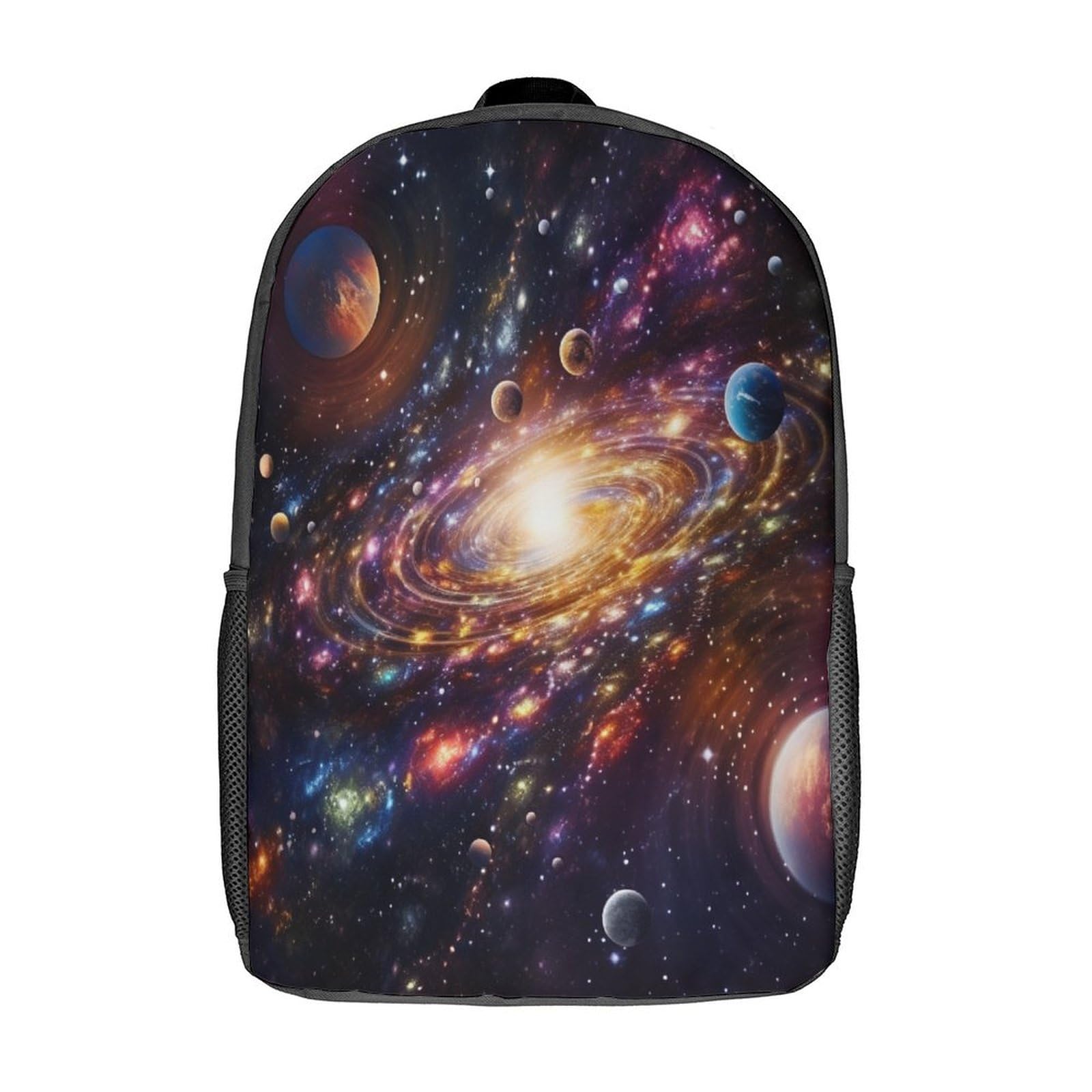 NoveAurora Galaxy 3D Printed Kids Backpack - 17 Inch Large Capacity School Bookbag for Boys & Girls, Durable Travel Rucksack for School, College, Hiking & Daily Use