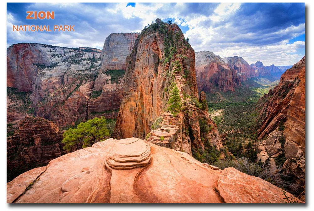 Zion National Park Utah Travel Refrigerator Magnet 2.5x3.5 Inch - Perfect Souvenir for Fridge, Office & Travel Memories | Scenic Utah Landscape Gift