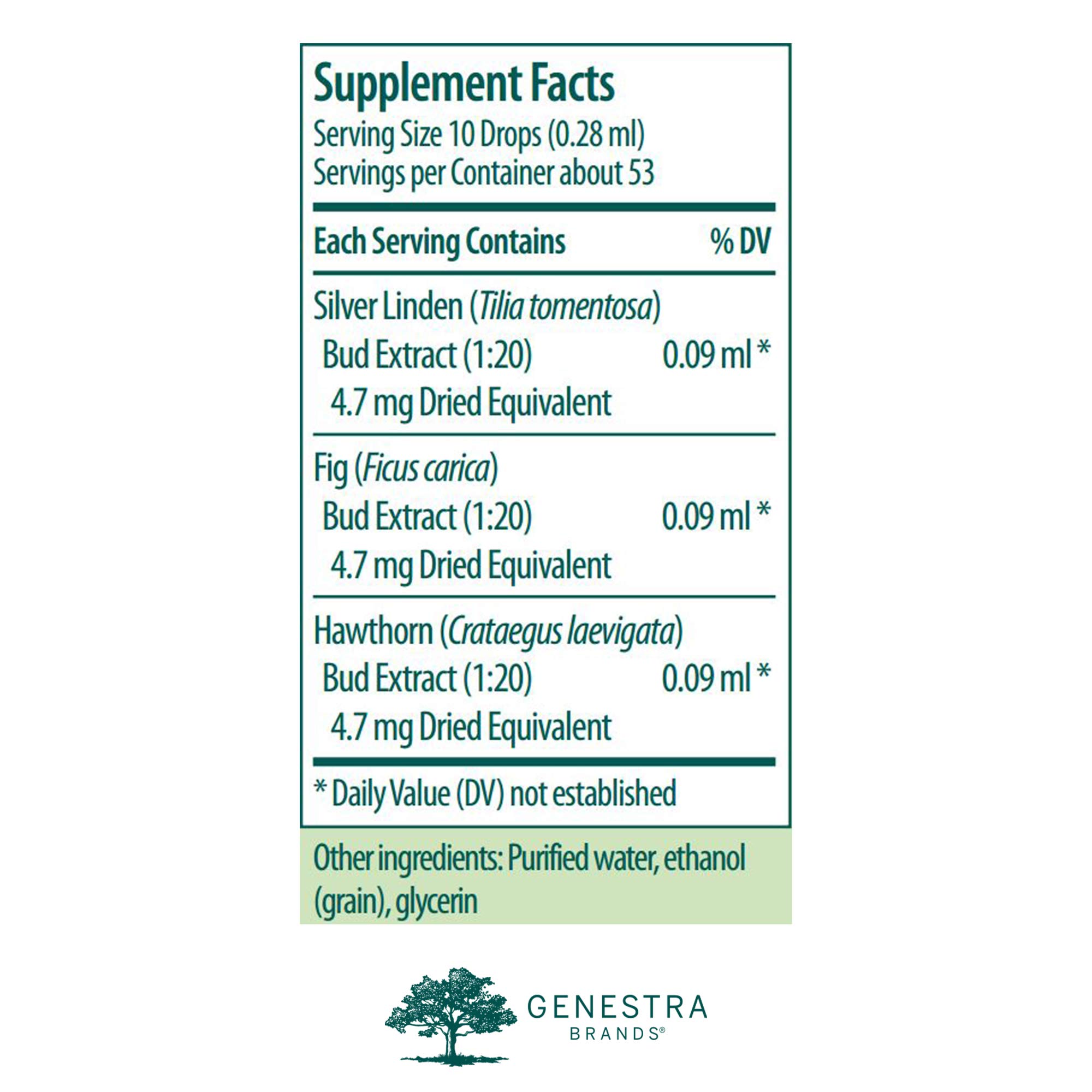 Genestra Brands Calm-gen Herbal Supplement with Silver Linden, Fig & Hawthorn - 0.5 fl oz | Natural Stress Relief & Sleep Aid | Perfect for Anxiety Relief, Relaxation & Better Sleep