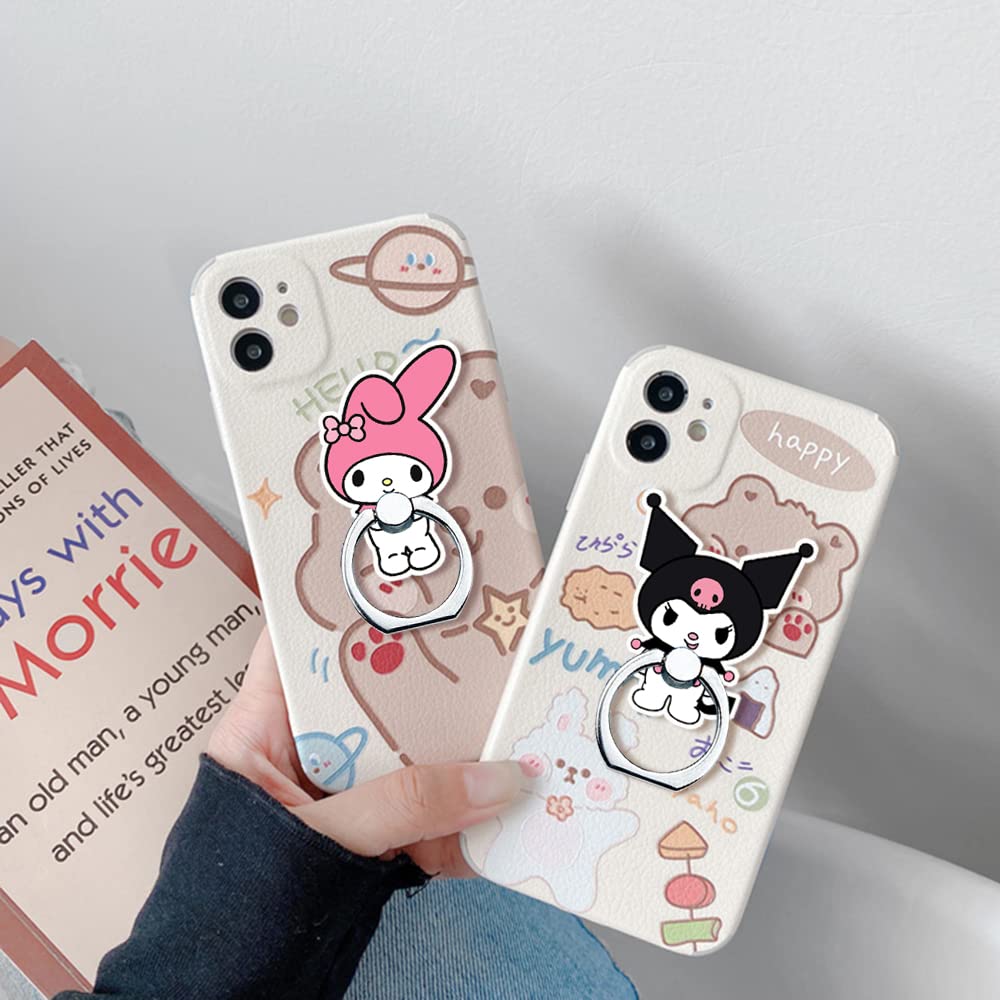360° Rotating Phone Ring Holder Stand for Smartphones & Tablets - Kitty Design for Secure Grip