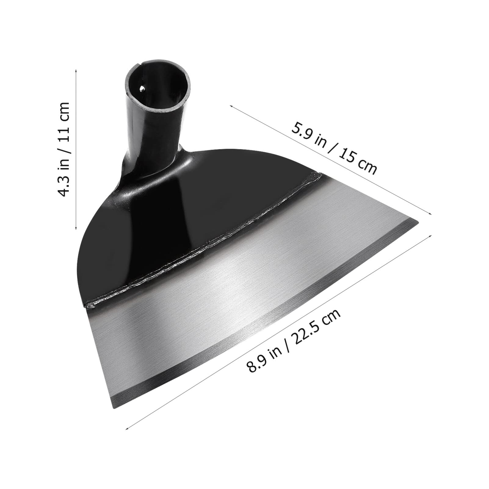 DOITOOL Heavy Duty Garden Hoe Head - Round Eye Weeding & Digging Tool for Agriculture, Farming, and Gardening - Perfect for Removing Grass, Planting, and Soil Cultivation in Home Gardens and Farm Fields