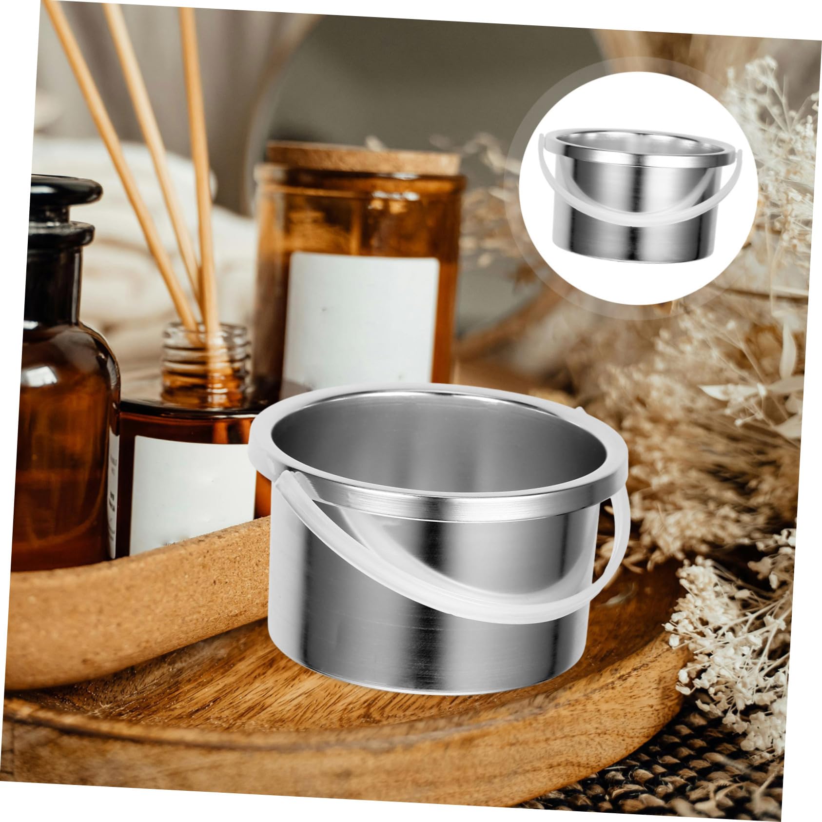 NOLITOY Professional Wax Warmer Machine for Hair Removal - Aluminum Alloy Wax Melting Pot with Replacement Liner, Perfect for Salon & Home Waxing Treatments (Silver)