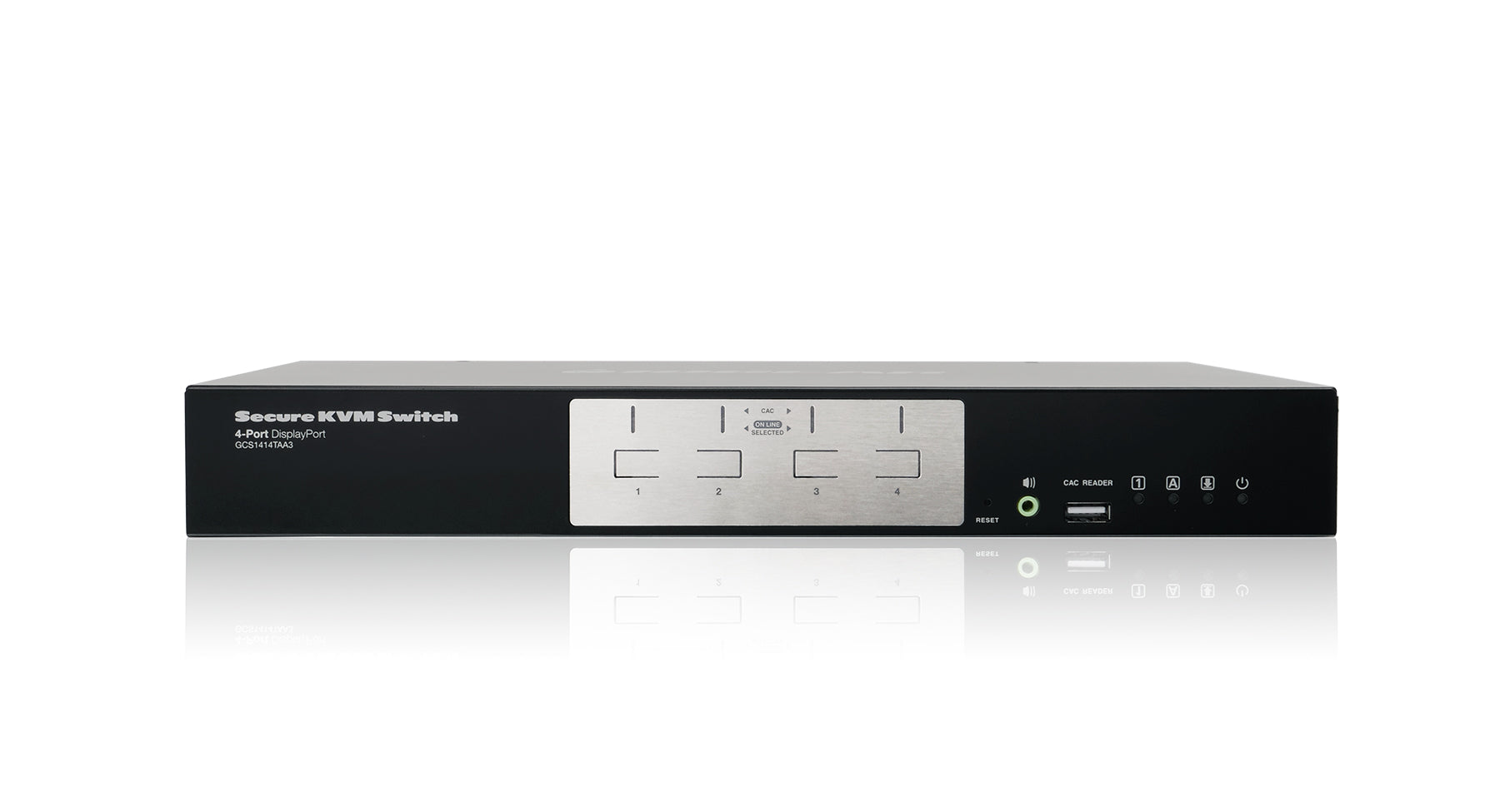 4 Port DisplayPort Secure KVM Switch with TAA Compliance - Ideal for Multi-Computer Workstations, IT Management & Secure Government Use