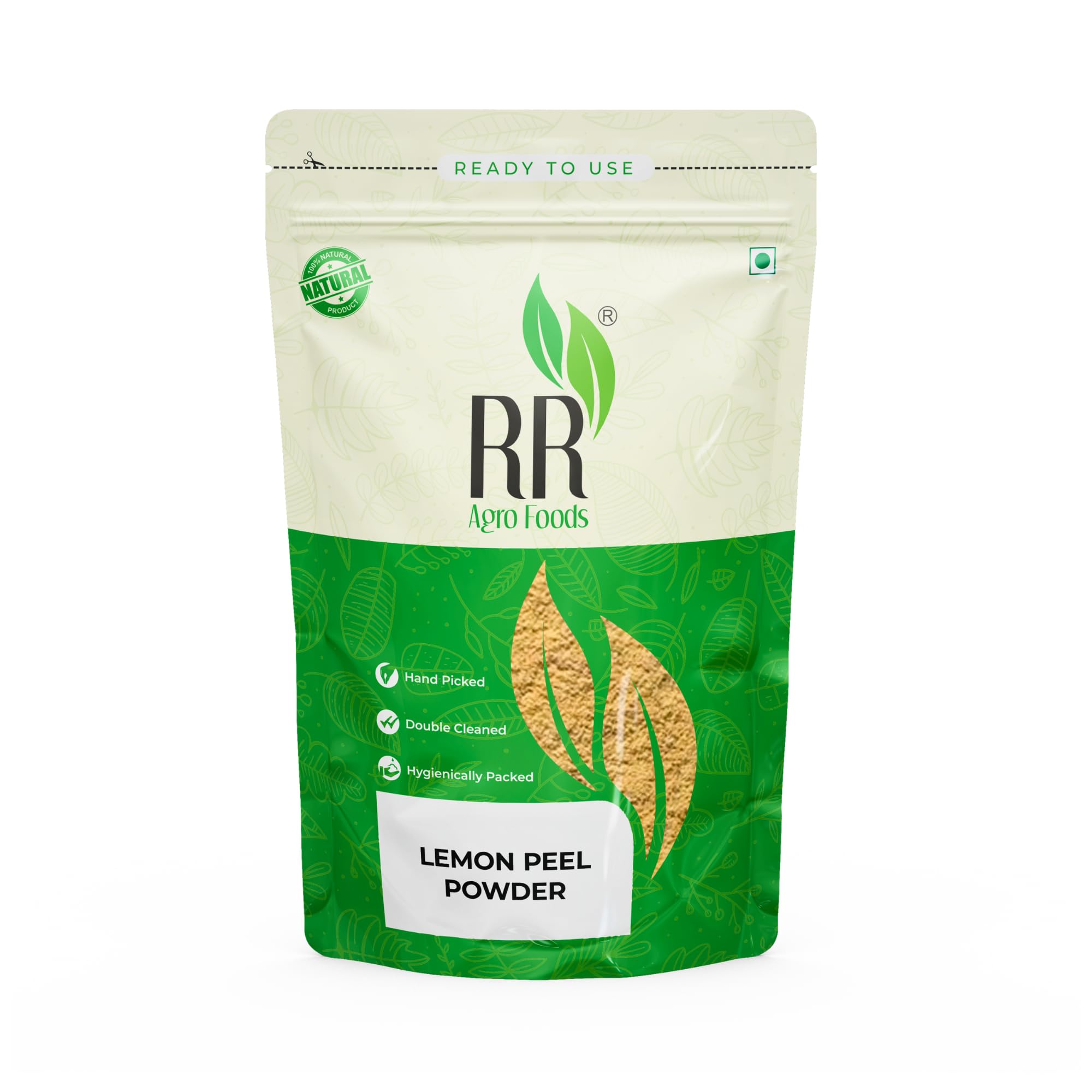 Organic Lemon Peel Powder for Skin Whitening, Face & Hair Care - 400gm | Natural Brightening Agent for DIY Beauty Recipes & Detox Drinks | RR AGRO FOODS Premium Quality