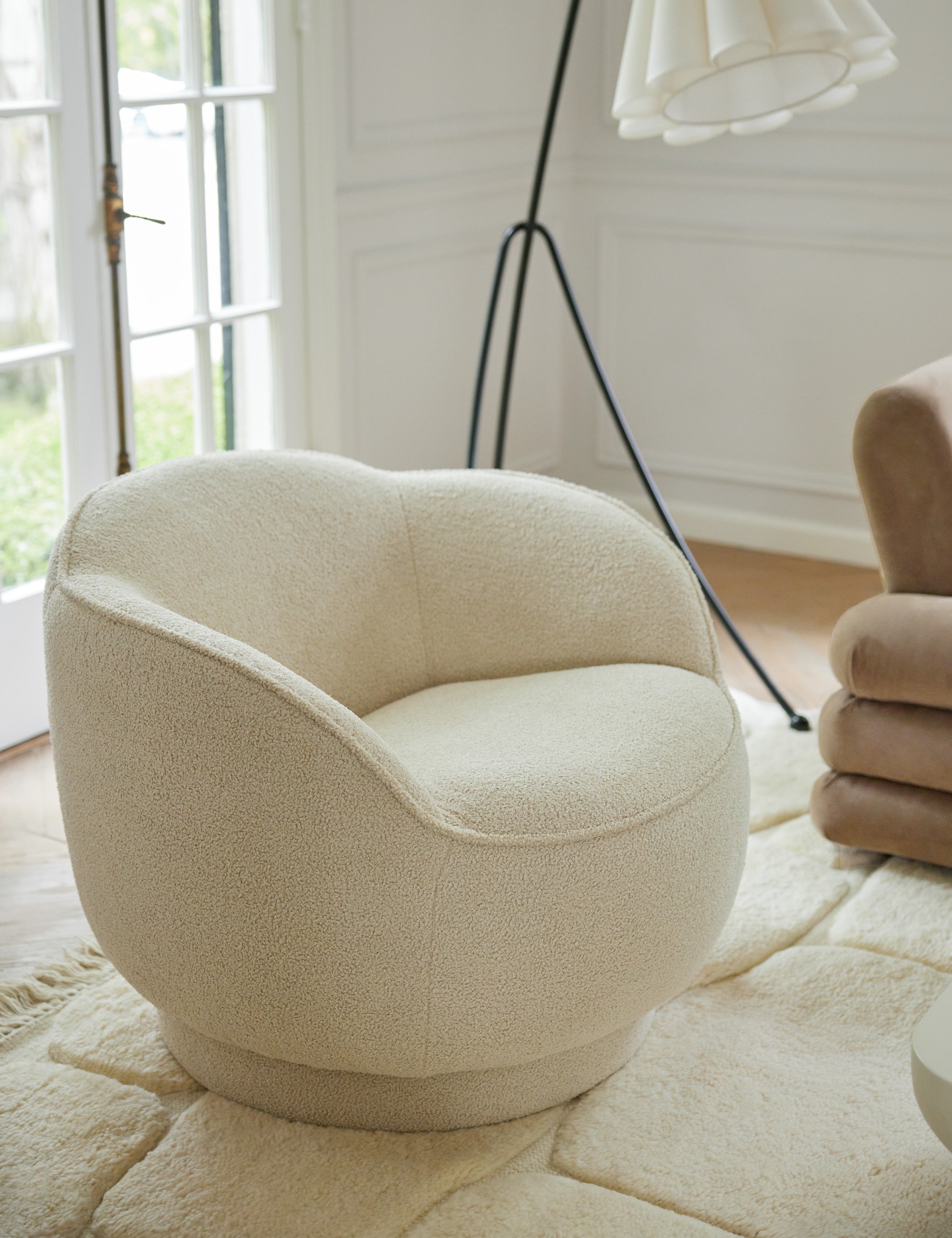 Sarah Sherman Samuel Fern Swivel Chair - Modern Mid-Century Accent Chair for Living Room, Bedroom, or Office - Perfect for Relaxing, Reading, and Adding Stylish Comfort to Any Space