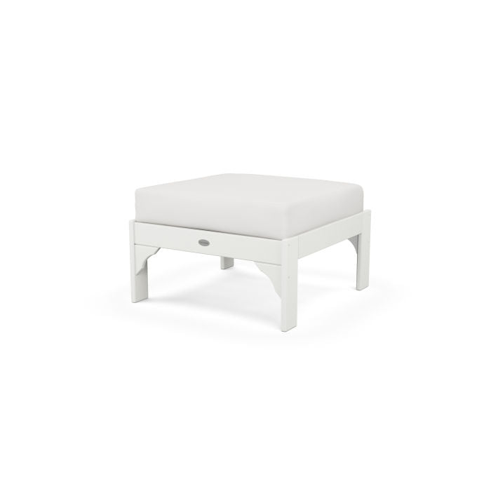 POLYWOOD Vineyard Deep Seating Ottoman - Weather-Resistant Outdoor Furniture with Cushion - Perfect for Patio, Deck, and Poolside Relaxation