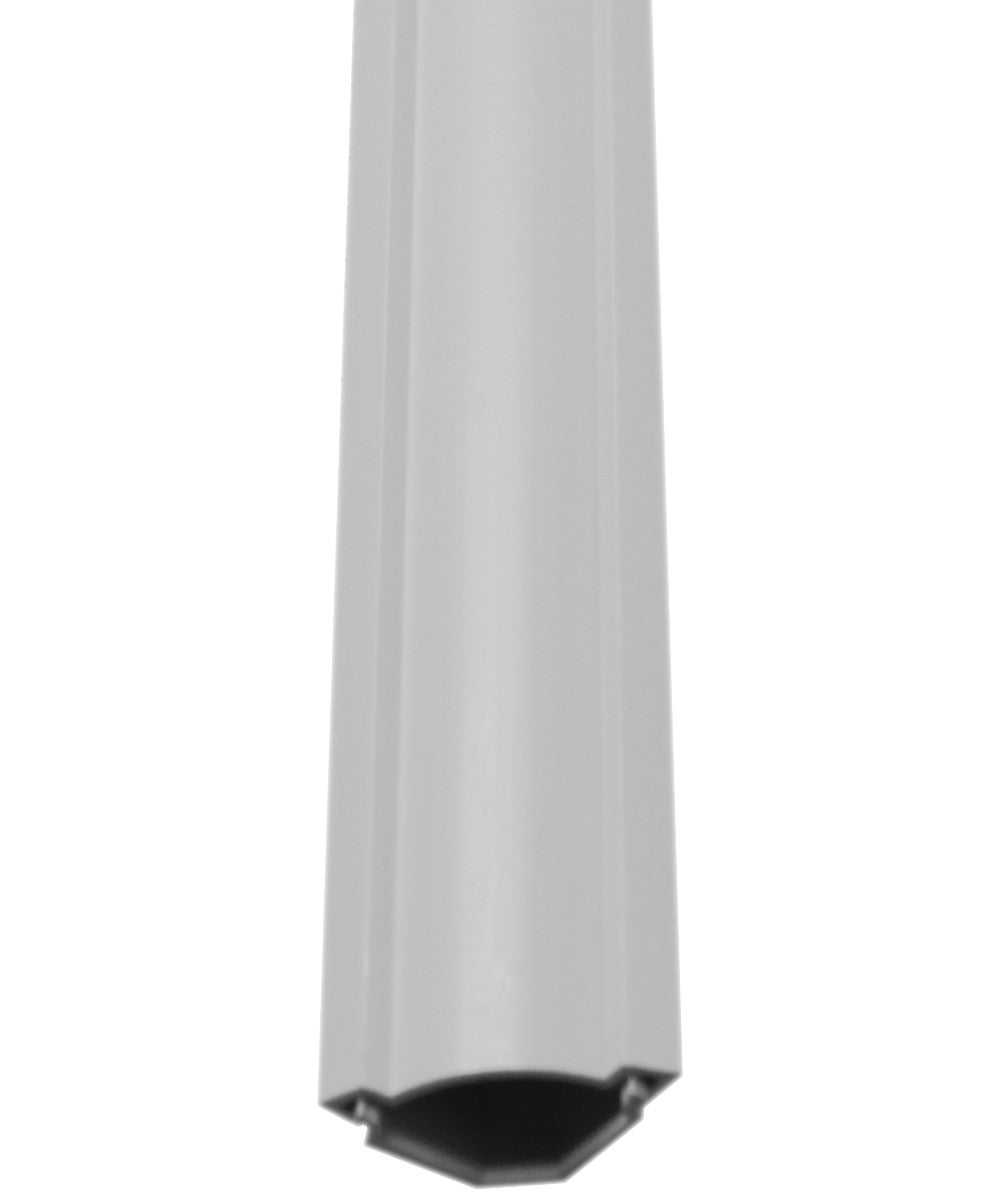 1W Corner Cord Cover White (2 Pack) - Cable Management Solution for Home & Office, Hide Wires Safely Under Desks & Along Walls