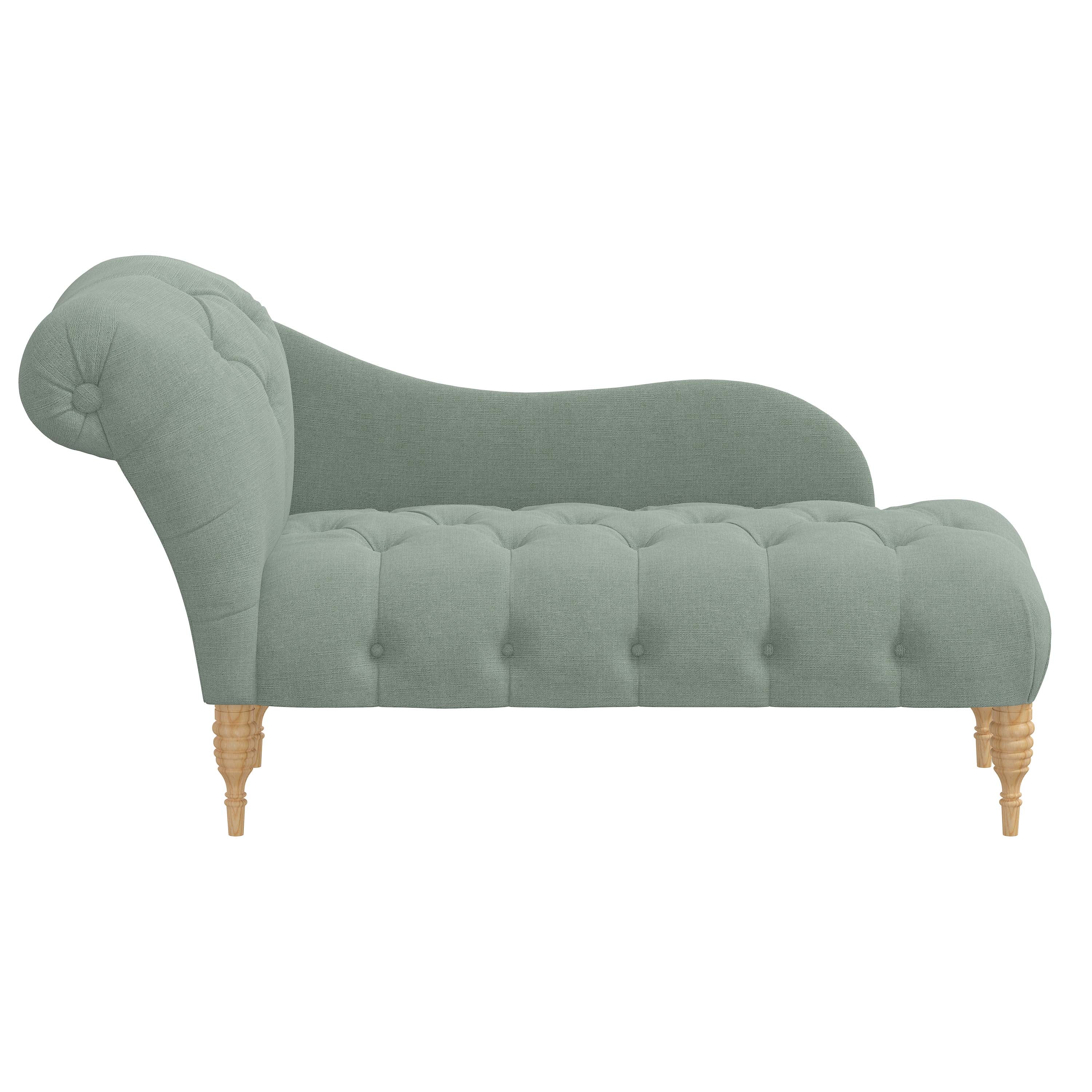 Rowen Chaise Lounge Chair - Modern Accent Furniture for Living Room, Bedroom & Patio - Stylish Upholstered Seating with Wooden Legs - Perfect for Relaxing, Reading & Decorating Your Home
