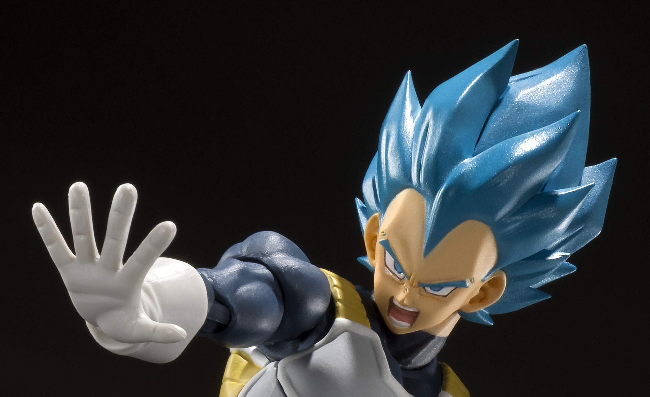 Bandai S.H. Figuarts Super Saiyan God Super Saiyan Vegeta Action Figure - Dragon Ball Super Broly Collectible - Perfect for Display, Anime Collections & Dragon Ball Fans