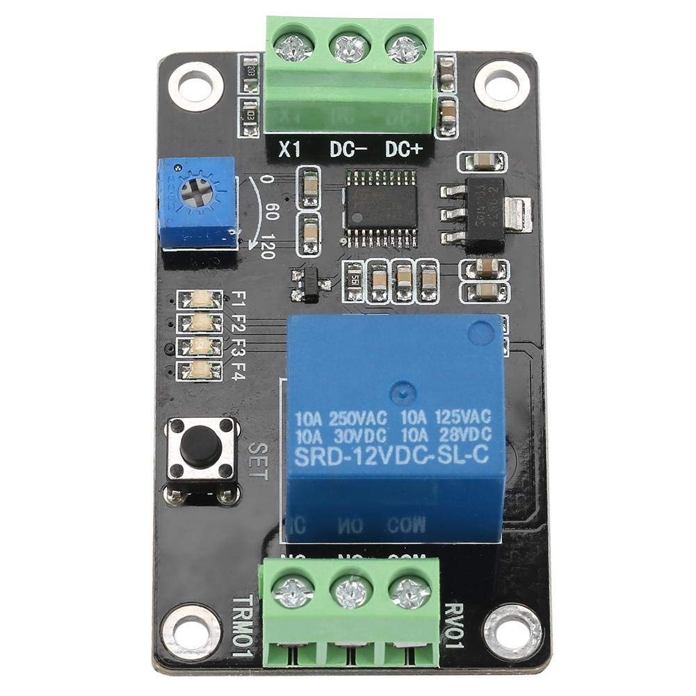 555 Timer Delay Relay Switch - Adjustable ON/OFF Timer with Self-Locking Function (5V/12V/24V DC) - Perfect for Industrial Automation, Home Appliances & DIY Electronics Projects