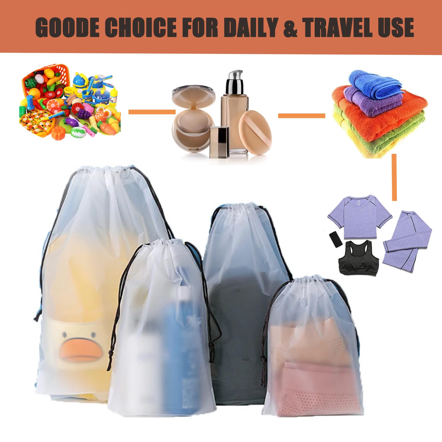 20 Pack Clear Shoe Bags for Travel - 11.8