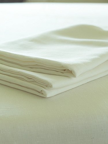 Premium White Linen Flat Bed Sheets - Soft & Breathable 100% Natural Flax Fabric - Queen Size Bedding Set for Comfortable Sleep - Perfect for Master Bedrooms, Guest Rooms & Vacation Homes