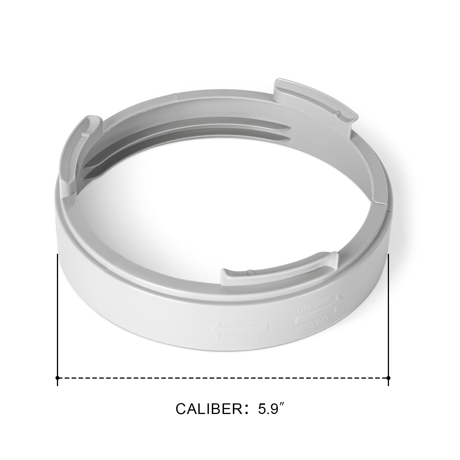 5.9 Inch Portable Air Conditioner Exhaust Hose Connector - Round Tube Adapter & Coupler for AC Exhaust Port - Perfect for Home, Office, and RV Cooling