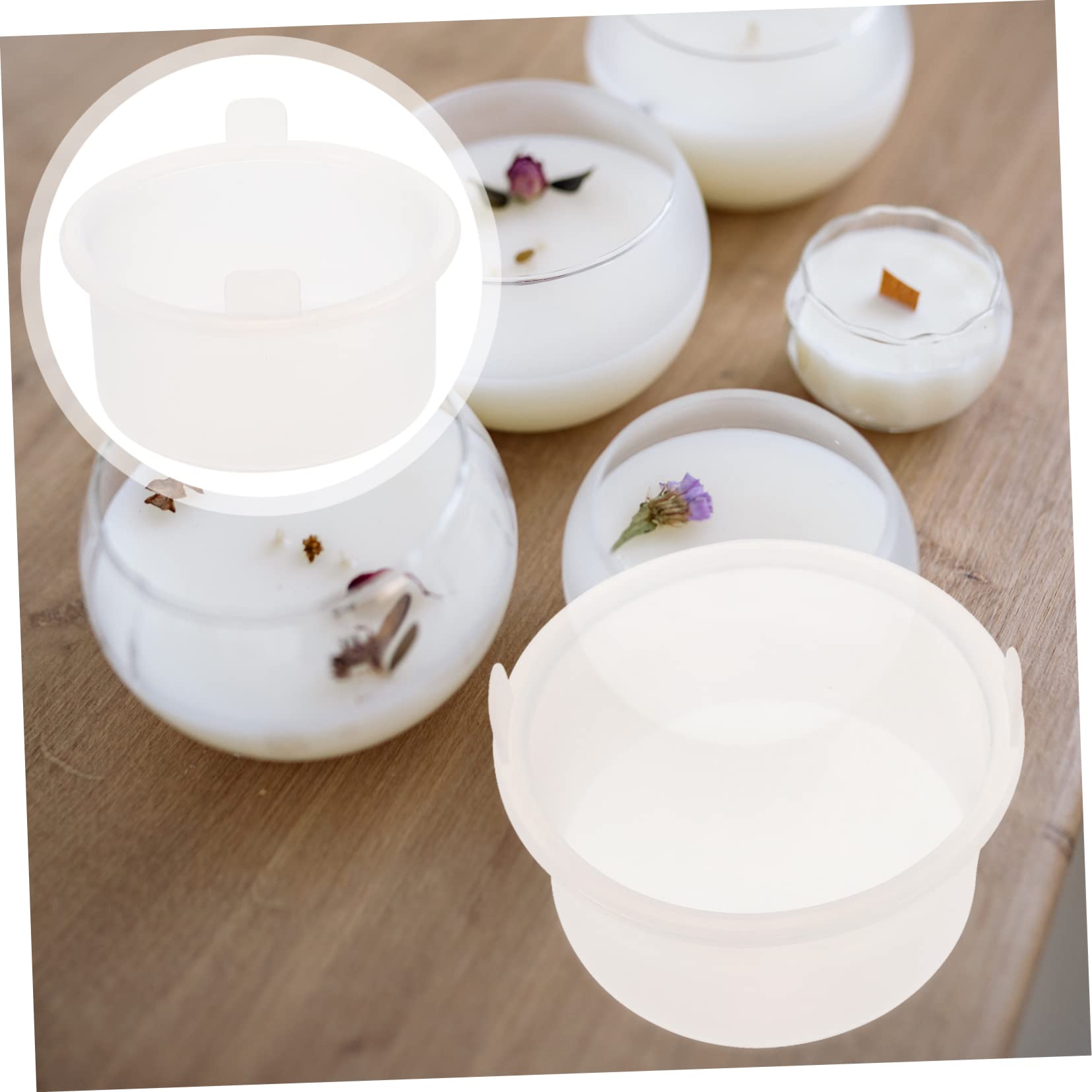 FOMIYES 2-Pack Silicone Wax Warmer for Hair Removal - Wax Melting Bowl & Pot for Wax Beads, Candle Wax - Perfect for Home Waxing, Salon Use, and DIY Beauty Treatments