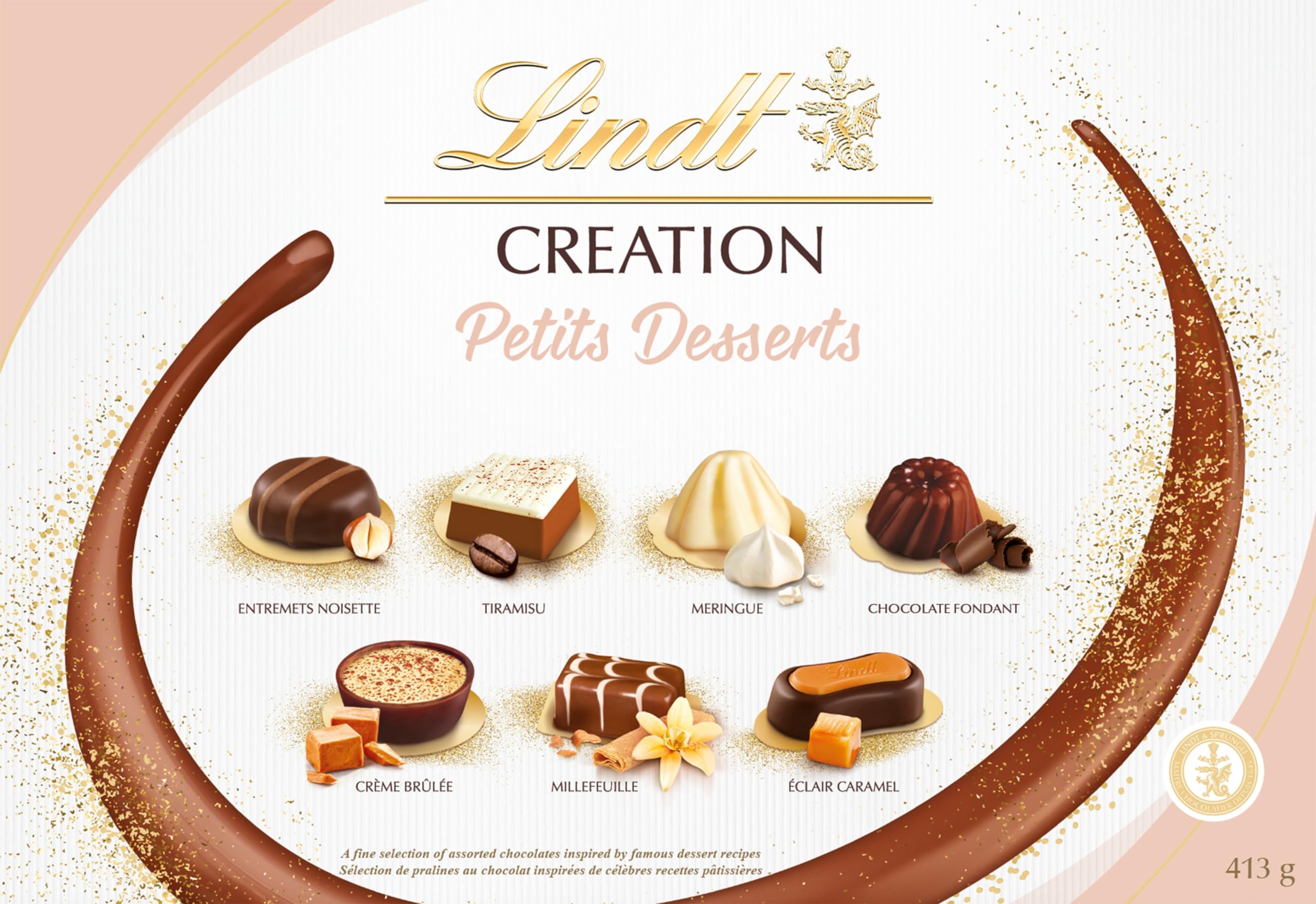 Lindt Creation Dessert Assorted Chocolate Gift Box - 41 Piece Premium Swiss Chocolate Collection for Holidays, Birthdays & Corporate Gifting