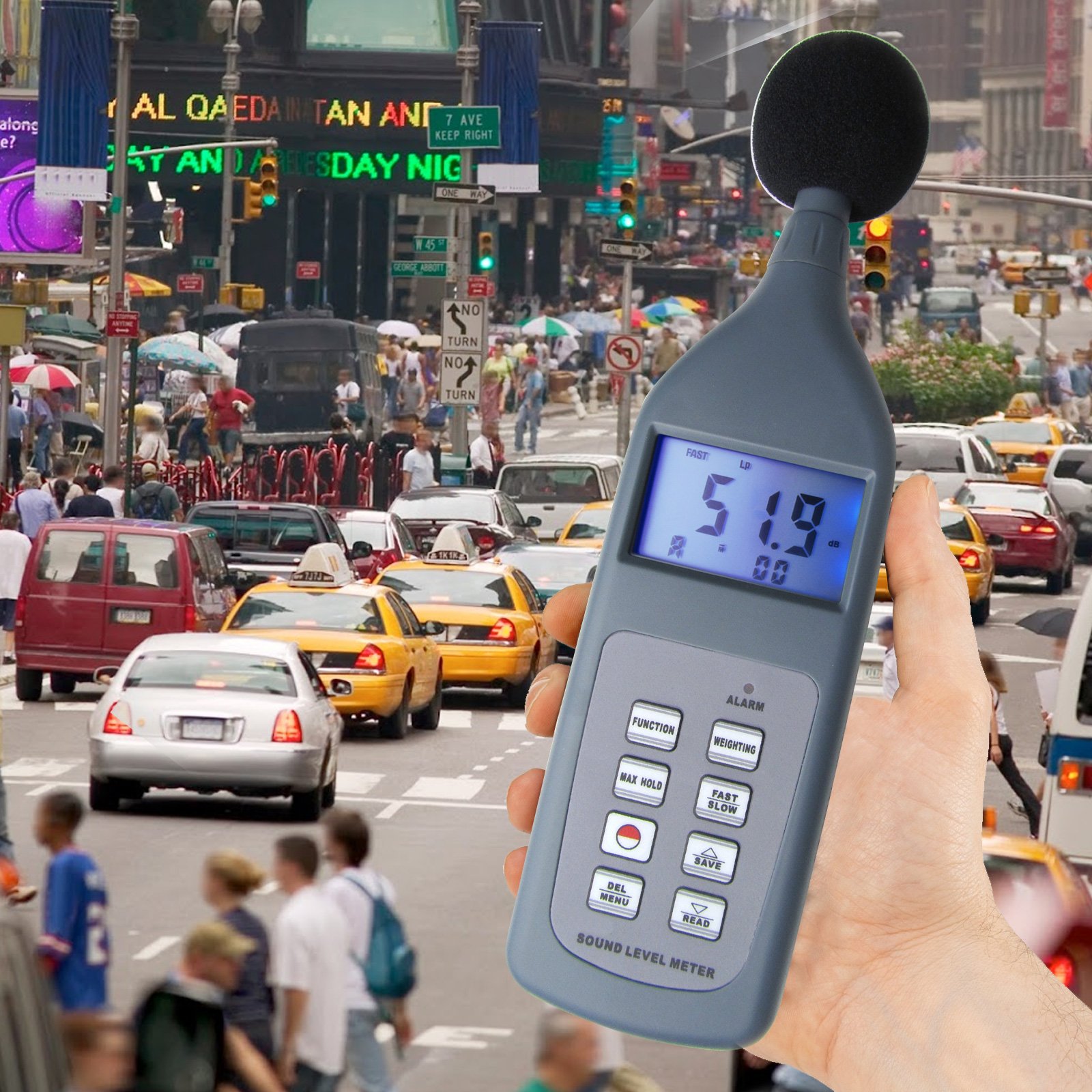 Professional Digital Sound Level Meter 30-130dB with Bluetooth - Noise Measurement Tool for Home, Studio, Construction & Industrial Use