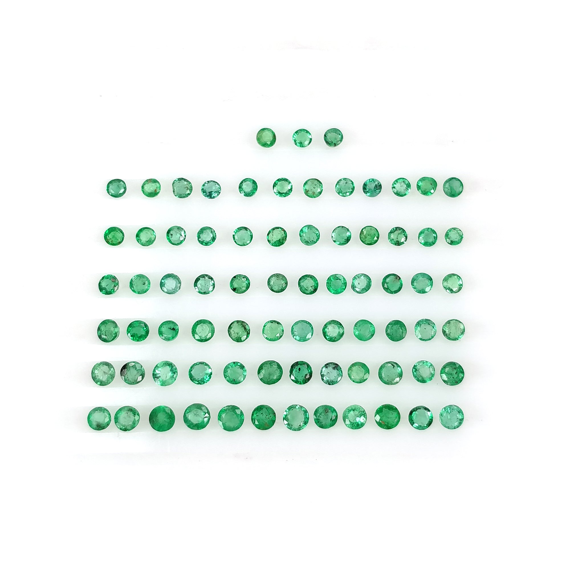 Natural Untreated Green Emerald Gemstone - 5.00cts Round Cut (2mm-3mm) | Emerald Jewelry Making, Engagement Rings & Fine Jewelry Design