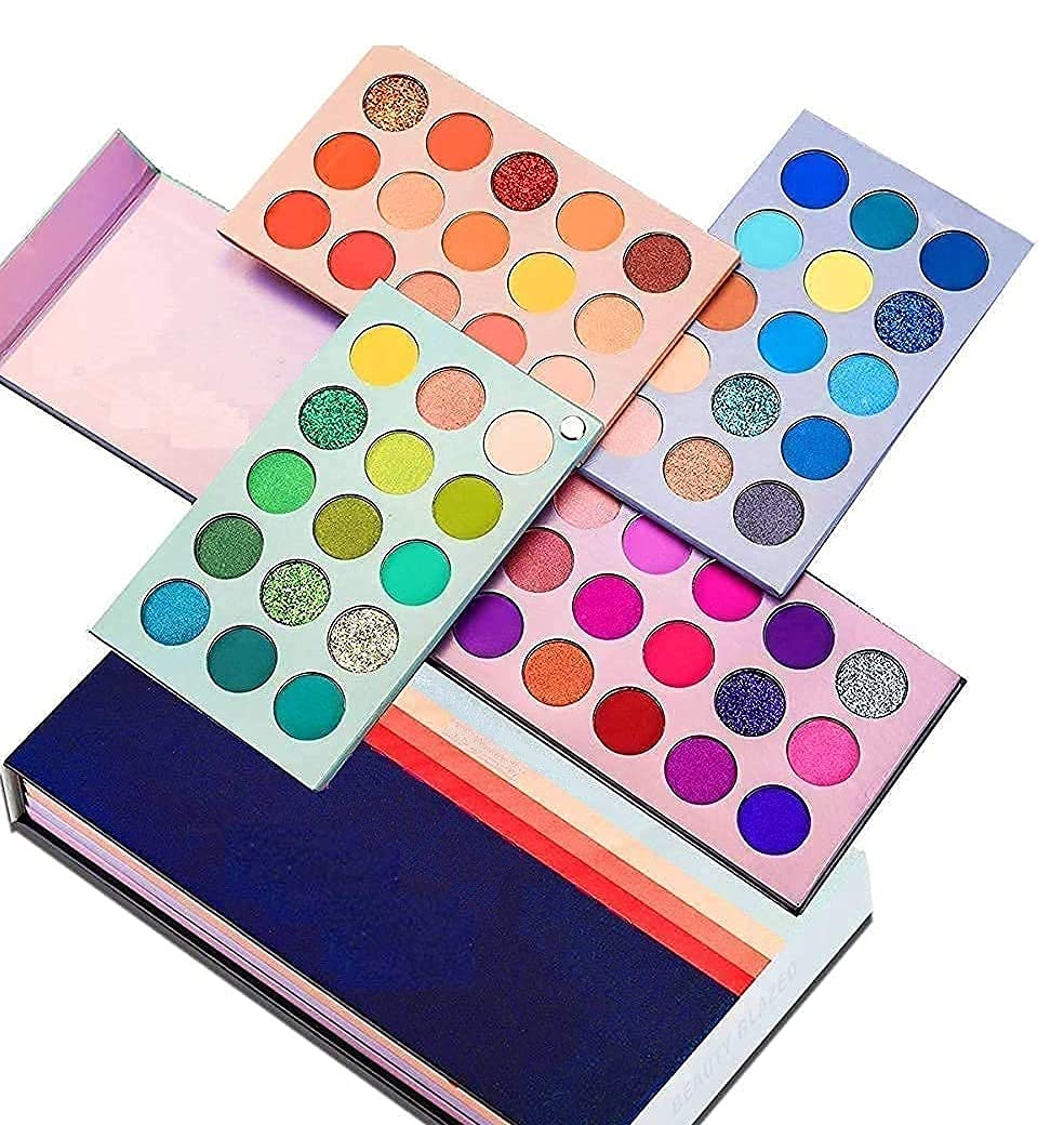 60 Color Eyeshadow Palette - High Pigmented Matte & Shimmer Professional Makeup Kit for Day & Night Looks | Perfect for Party, Wedding, and Everyday Makeup