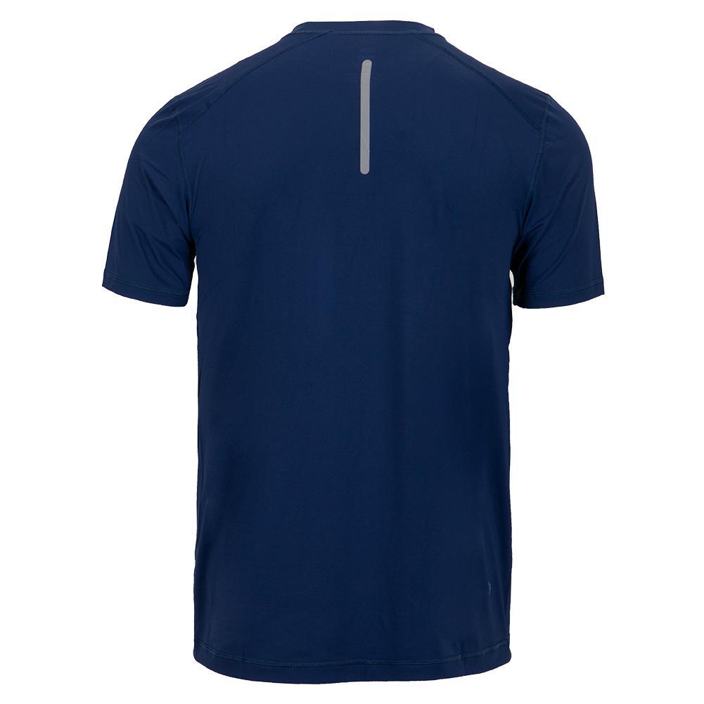 Men's Breathable Short Sleeve Tennis Crew Neck T-Shirt - Moisture Wicking Athletic Top for Casual Wear & Sports Activities