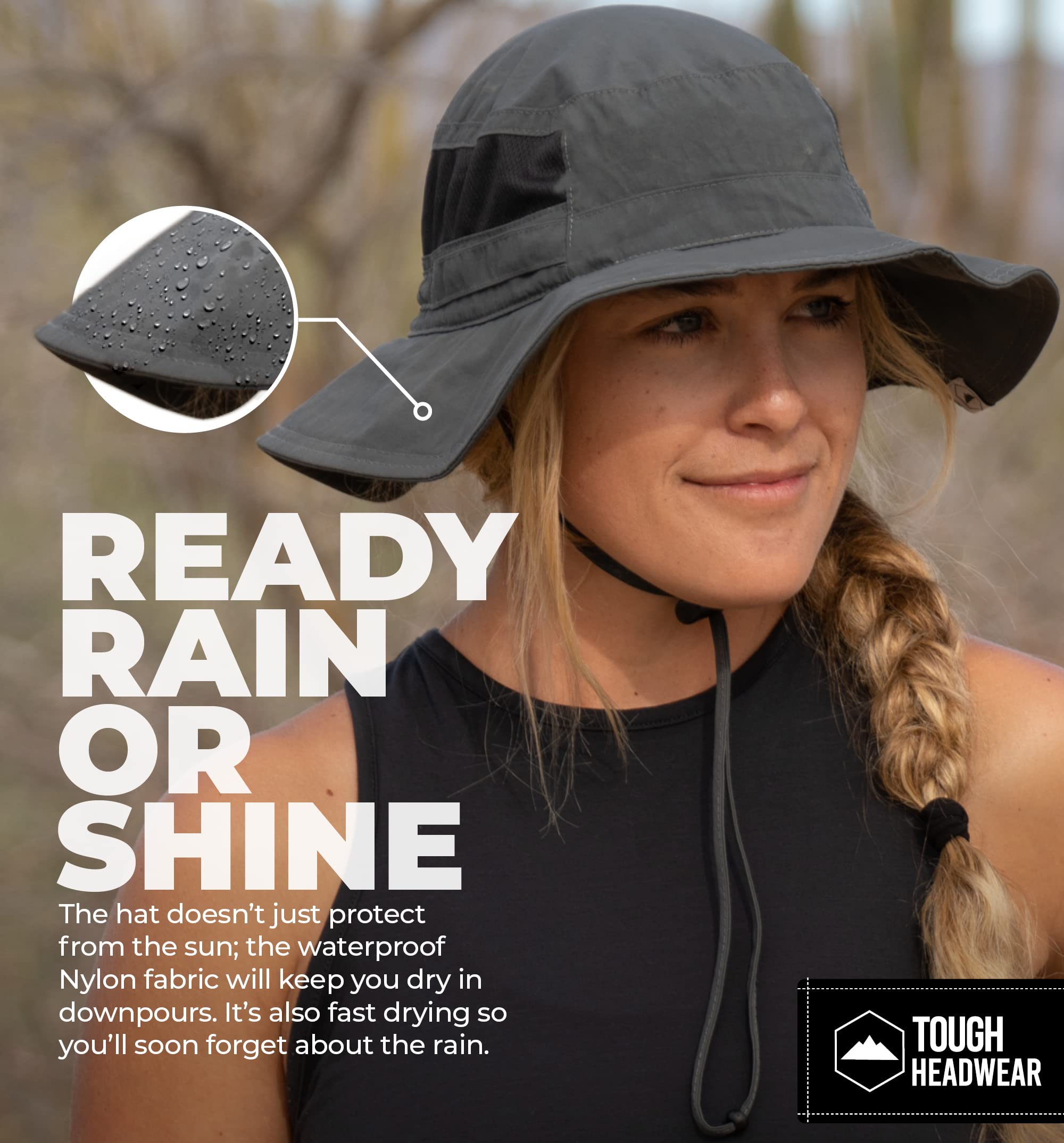 Fishing Hat for Men & Women - Outdoor Boonie Hat for Camping & Beach
