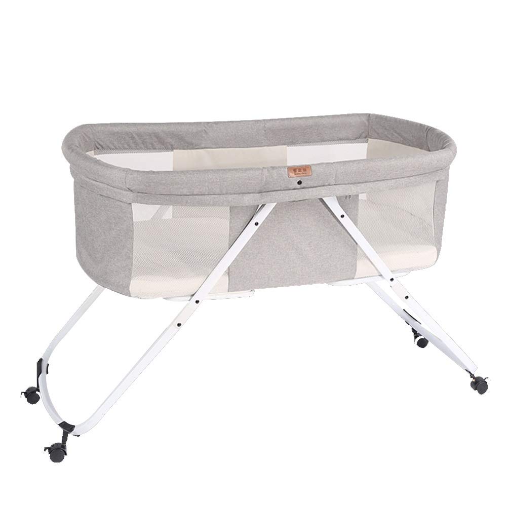 **XJJUN Universal Baby Rocking Crib Mosquito Net - Breathable Mesh, Formaldehyde-Free, Odorless Safety - 3 Colors & 2 Styles (Gray, 105x30x70cm) - Perfect for Nursery, Outdoor, and Travel Use**