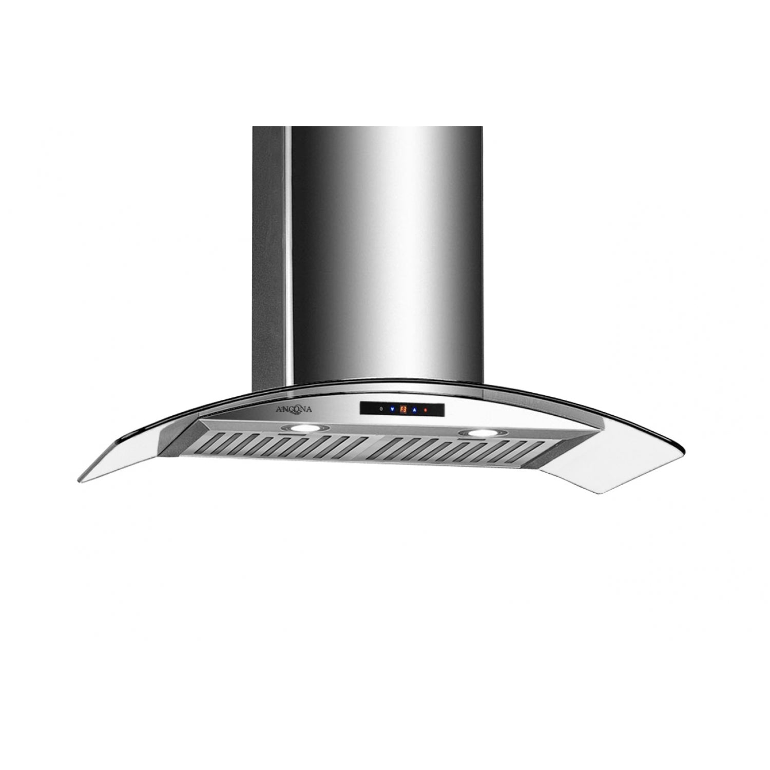 GCC430 30-Inch Stainless Steel Wall Mount Range Hood with Glass Canopy - Powerful 900 CFM Kitchen Vent Hood for Smoke and Odor Removal - Perfect for Modern Home Kitchens and Open Concept Living Spaces