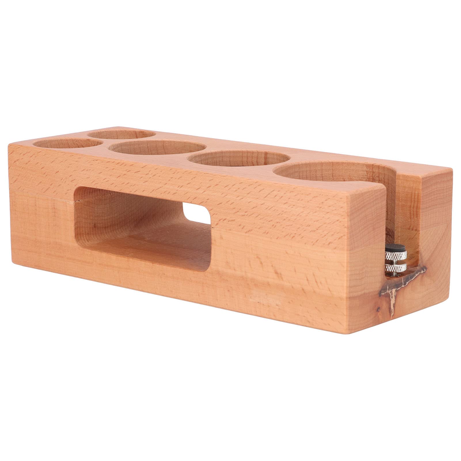 Premium Wooden Coffee Tamper Holder - Food Safe, Portable & Multifunctional Barista Accessory for Espresso Lovers | Perfect for Home, Cafe & Coffee Station Organization