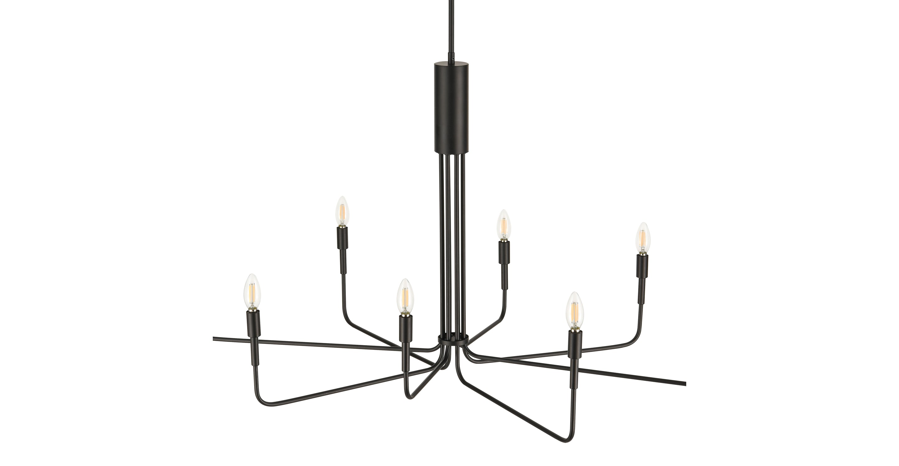 Bella 8-Light Modern Chandelier - Elegant Crystal Ceiling Light Fixture for Dining Room, Living Room & Bedroom Decor