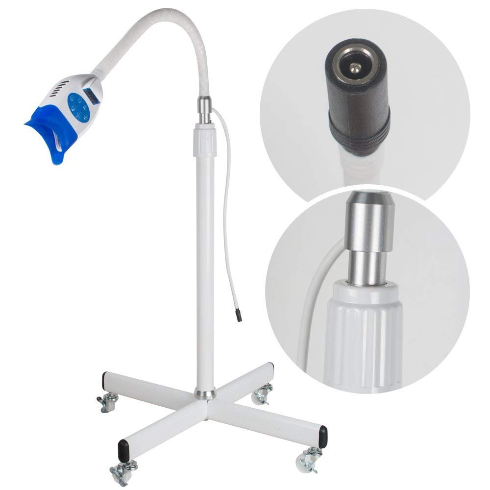 36W LED Teeth Whitening Lamp with Floor Stand - Dental Cold Light Accelerator for Oral Care & Bleaching, Includes 10 Blue LED Lights (Fast US Shipping) | Perfect for Home Teeth Whitening & Professional Dental Care