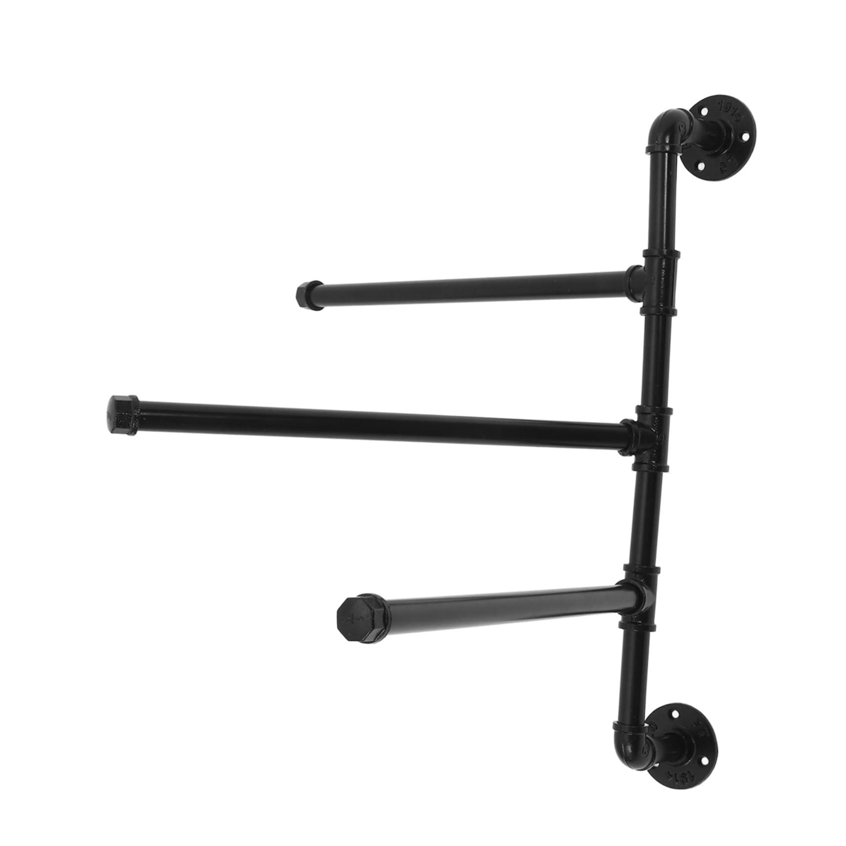 Angoily Rotatable Wall Mount Towel Rack - Swivel Bathroom Towel Holder with Swing Out Design for Hanging Towels & Robes - Perfect for Small Bathrooms, Kitchens & Laundry Rooms