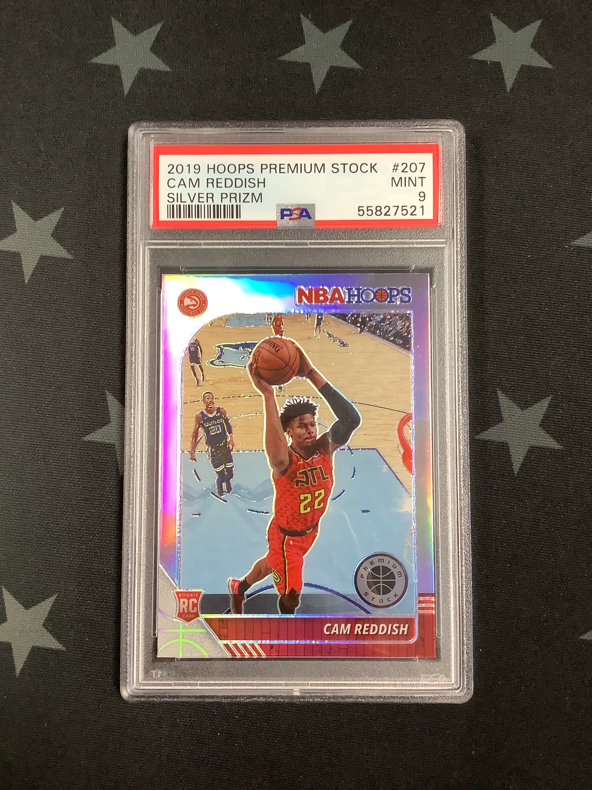 2019 Panini Hoops Premium Stock Silver Prizm Cam Reddish #207 PSA Mint 9 - Rare Basketball Trading Card for Collectors & Investors - Perfect for Sports Memorabilia Displays & Auctions