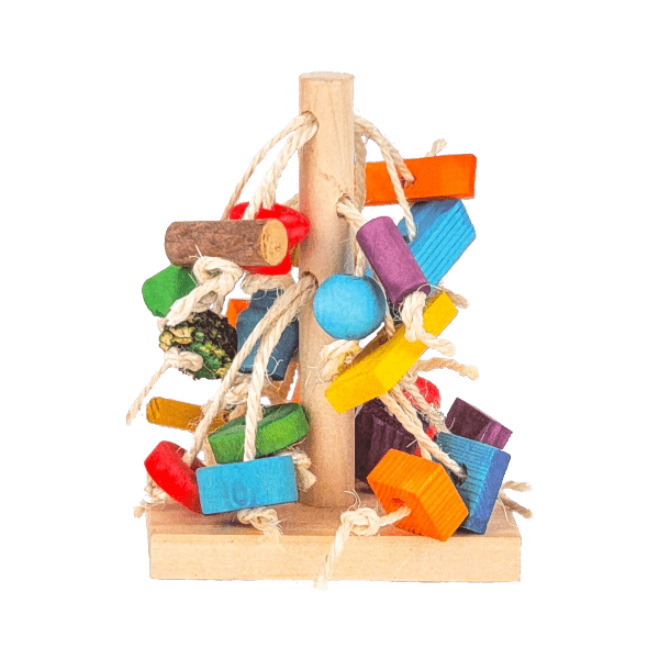Natural Moss Hollow Chew Tree for Small Pets - Safe & Durable Rabbit, Guinea Pig, Hamster Chew Toy for Dental Health | Perfect for Cage Enrichment & Boredom Relief