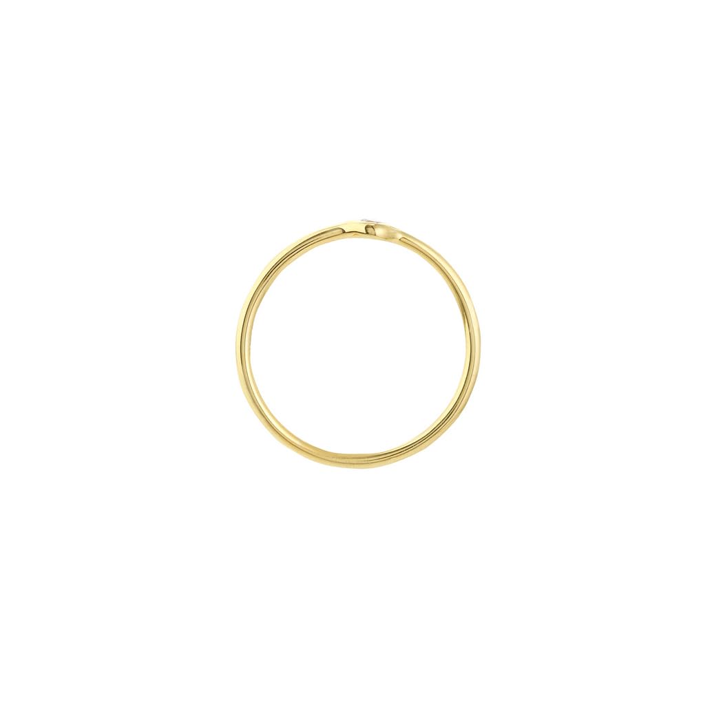 14K Gold Round Diamond Ring for Women - 0.030ct Rose/White/Yellow Gold Size 6-8 | Elegant Wedding, Engagement & Anniversary Jewelry Gift