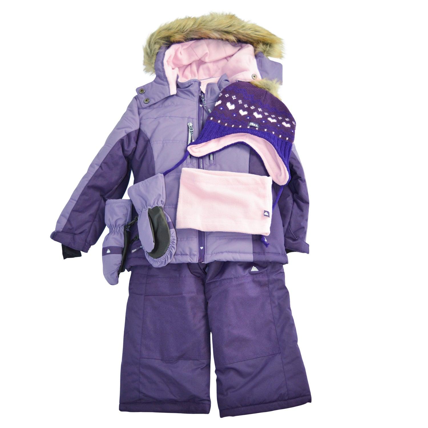 Blizz Toddler & Youth Girls Snow Suit - Waterproof Winter Jacket & Pants Set for Ages 4 to 16 Years (24WBLI5403) - Perfect for Skiing, Snowboarding & Outdoor Winter Play