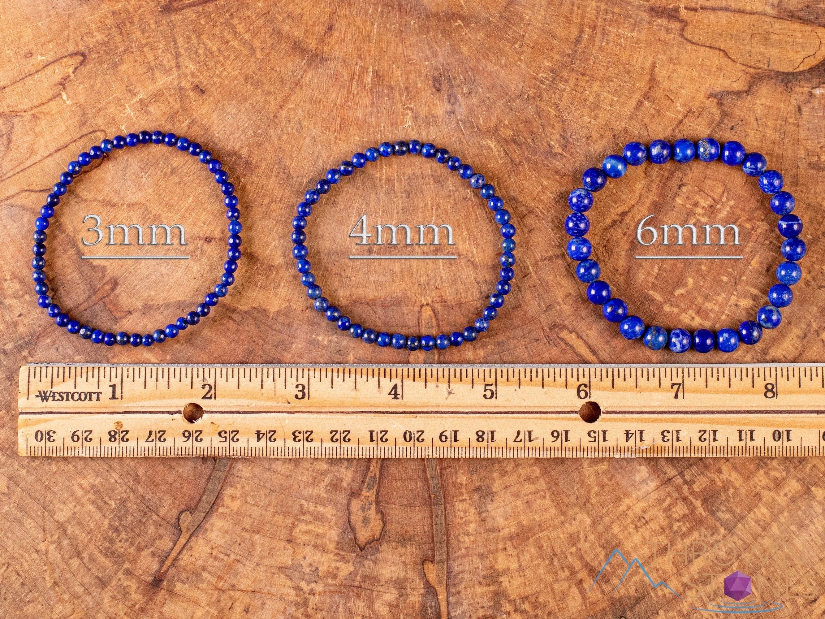 Lapis Lazuli Crystal Bracelet - Bright Blue Round Beads Handmade Healing Jewelry for Women, Spiritual Energy & Chakra Balancing - Perfect for Meditation, Yoga & Gift Giving