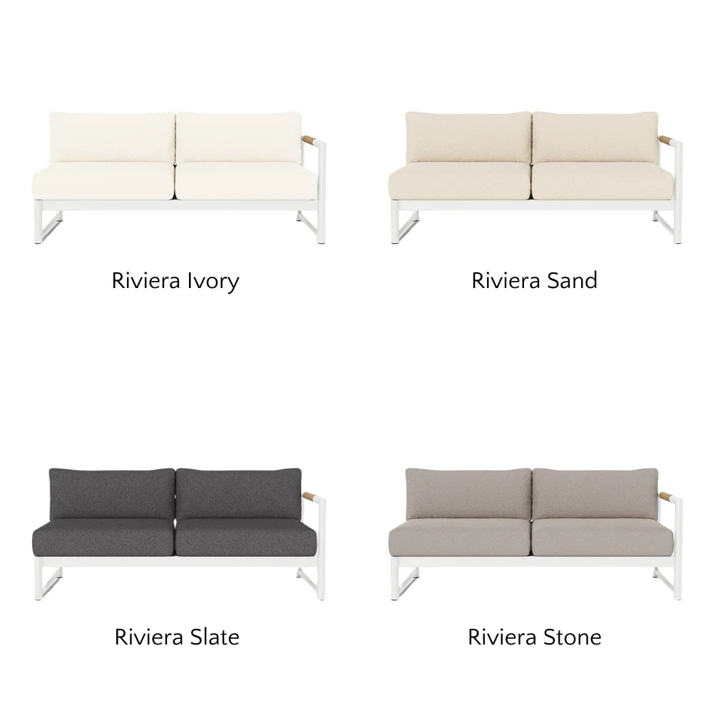 Breeze XL Outdoor Patio Loveseat with Right Arm - Perfect for Gardens, Decks, and Poolside Relaxation