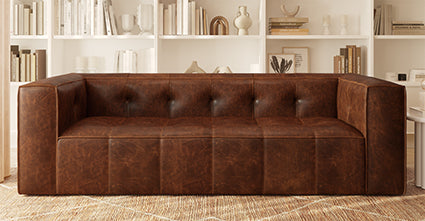 Modern Capa Sofa - Comfortable 3-Seater Couch for Living Room, Lounge & Office - Soft Fabric Upholstery with Sturdy Wooden Frame - Perfect for Relaxing, Entertaining & Small Spaces