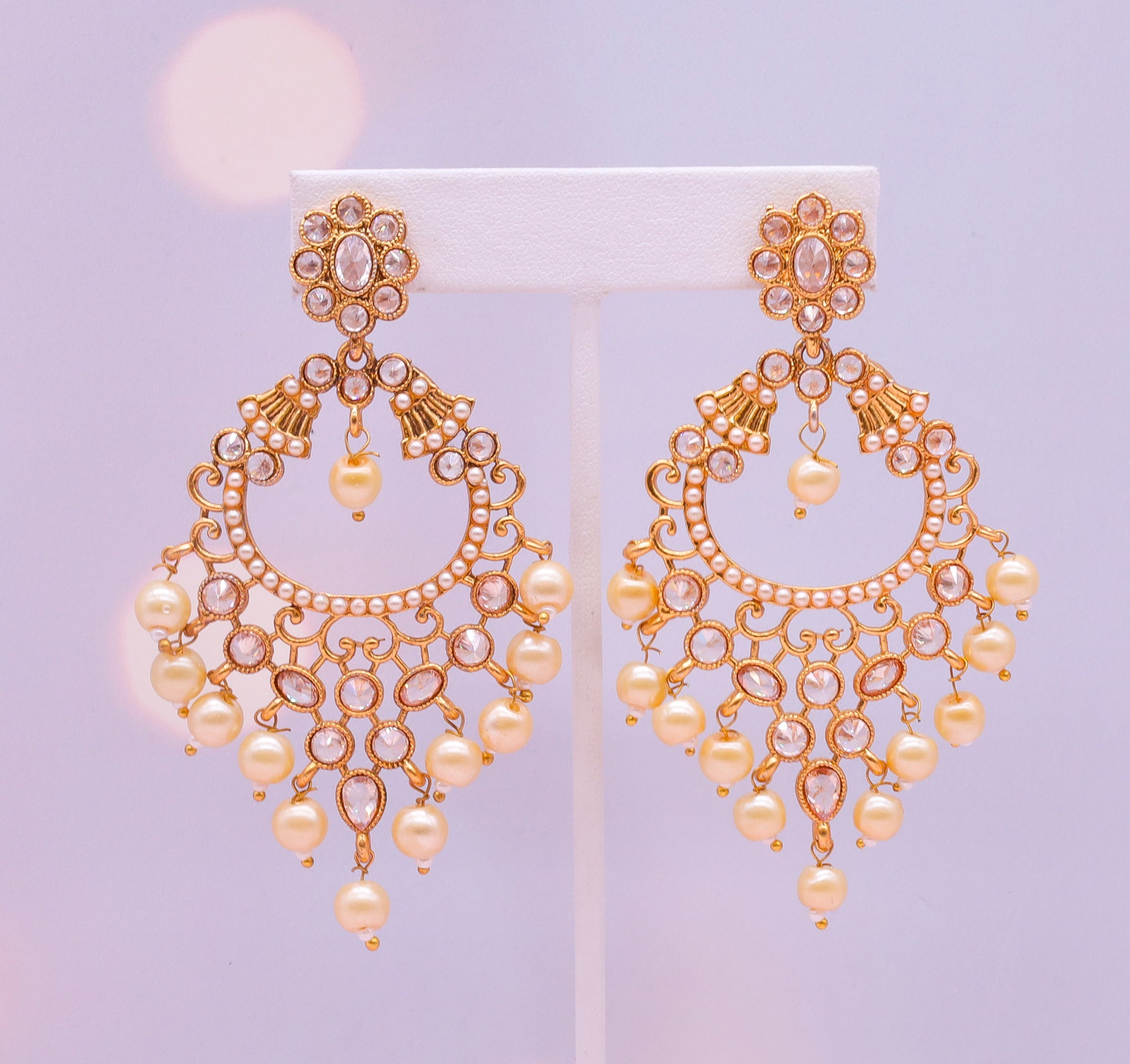 Chandika Elegant Dangle Earrings for Women - Gold Plated Boho Chic Jewelry - Perfect for Parties, Weddings & Everyday Wear