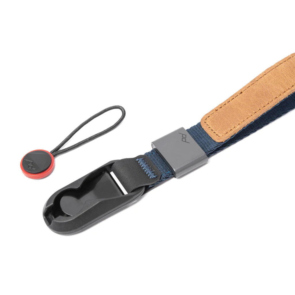 Peak Design Cuff Quick-Release Camera Wrist Strap - Secure & Comfortable Hand Strap for DSLR/Mirrorless Cameras (Midnight) - Perfect for Travel, Hiking & Outdoor Photography