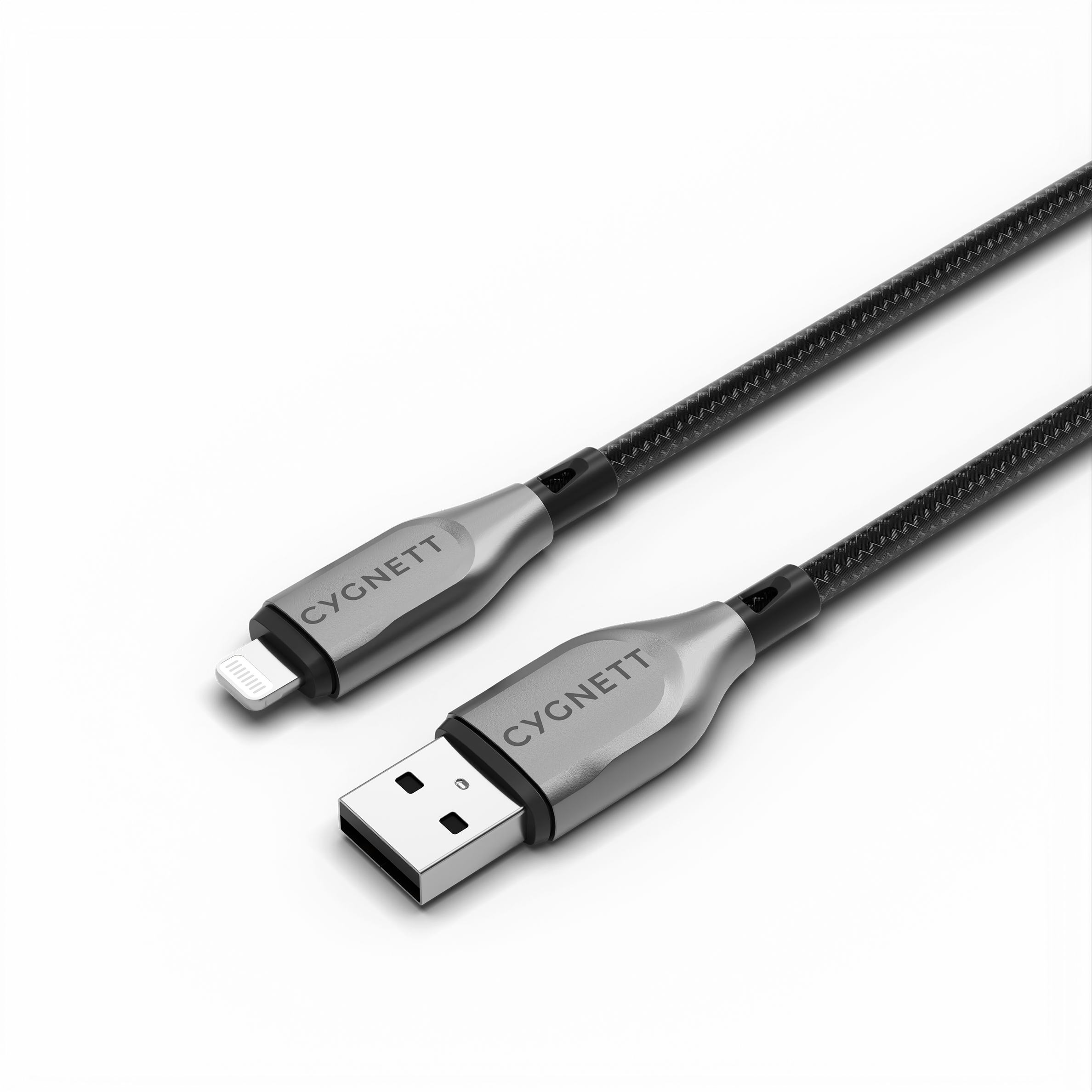 Premium Lightning to USB A Cable 2M (6.6ft) - Fast Charging & Data Sync for iPhone, iPad - Durable Nylon Braided Cord for Home, Office, Car & Travel Use